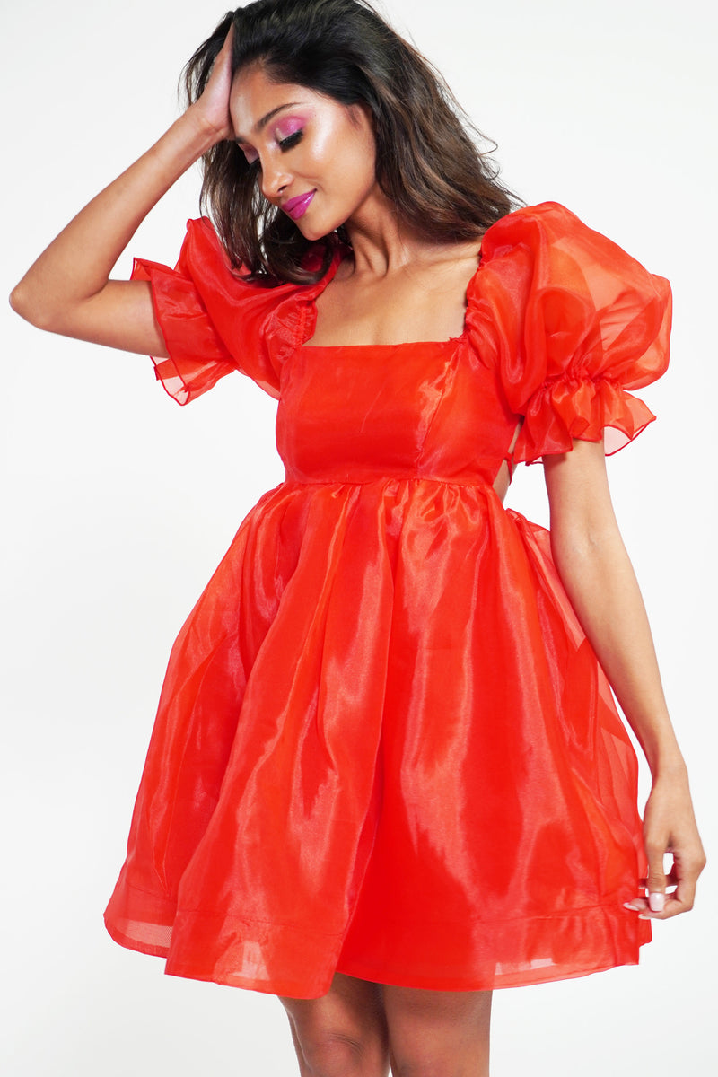 The Red Jasmine Babydoll Dress