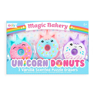 Amara's Enchanted Forest AEF shopaef Ooly Kids Magic Bakery Unicorn Donuts Vanilla Scented Erasers Eraser Set Kids
