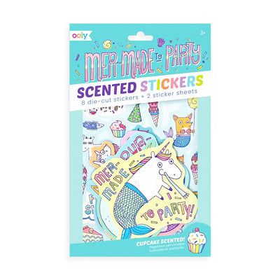 Amara's Enchanted Forest AEF shopaef Mer-made To Party Scented Stickers Sticker Sheet Mermaid Mermaids Ocean Theme Kids