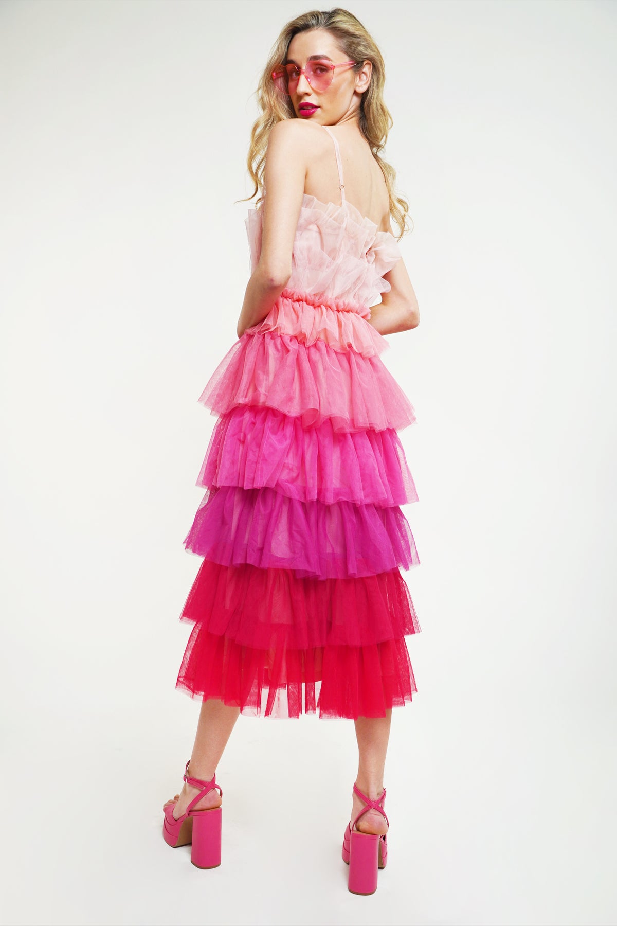 11+ Pink Tulle Midi Dress