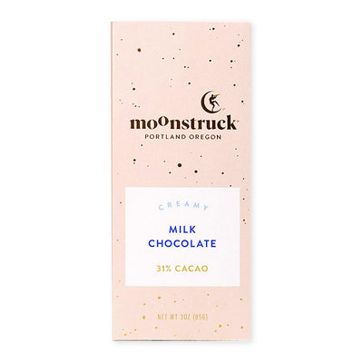 Amara's Enchanted Forest AEF shopAEF Amaras Moonstruck Portland Oregon Milk Chocolate Bar 31% Cacao sweet sweets fairy moon treat treats chocolates high quality premium