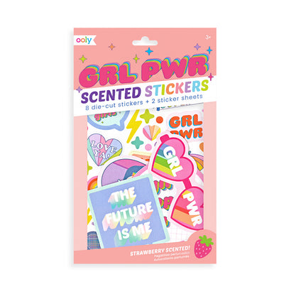 Amara's Enchanted Forest AEF shopaef Ooly Kids GRL PWR Girl Power Scented Stickers little big toddler girls girl tween school play girly fun toys stationary kid