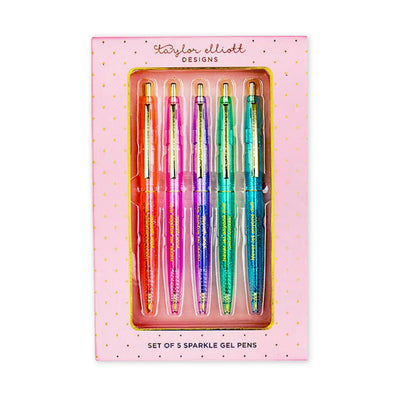 Amara's Enchanted Forest AEF shopAEF Amaras Taylor Elliot Designs Inspiring Inspirational Sparkle Gel Pen Set Sparkle Sparkles office supply supplies pens sets multicolor colorful rainbow motivational motivate positive school women women's big girl girls teen tween school college gift gifts