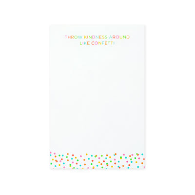 Amara's Enchanted Forest AEF shopAEF Amaras Taylor Elliot Designs note pad notepad book notebook throw kindness kind like confetti office supply supplies colored rainbow happy fun multicolor colorful green aqua teal blue pink orange yellow red choose happy happiness words of intention motivate motivational positivity positive school women women's big girl girls teen tween