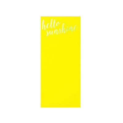 Amara's Enchanted Forest AEF shopAEF Amaras Taylor Elliot Designs note pad notepad notebook hello sunshine office supply supplies yellow bright bold gold colorful happy smile motivate motivational positivity positive school women women's big girl girls teen tween