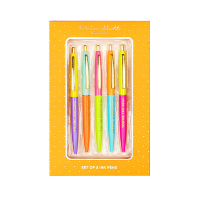 Amara's Enchanted Forest AEF shopAEF Amaras Taylor Elliot Designs office supply supplies pen pens set multicolor colorful purple yellow blue aqua teal green orange pink compliments complimentary positive school women women's big girl girls teen tween