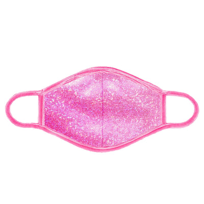 Amara's Enchanted Forest AEF shopAEF Amaras The Mighty Company Co Womens Women's The Fabric Face Mask facemask masks nonmedical novelty mighty pink glitter sparkle fashion style luxury high end contemporary sports wear